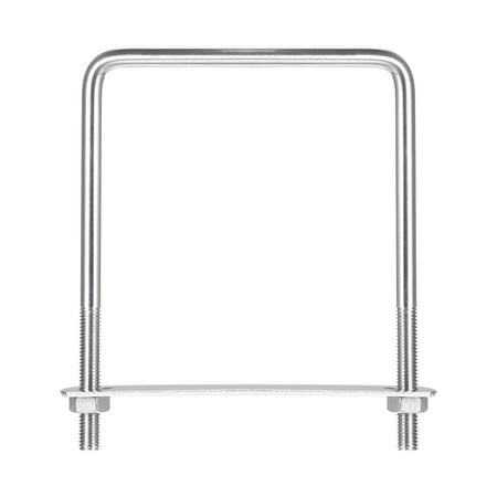 

Square U-Bolts 3 Sets 102mm Inner Width 140mm Length M8 304 Stainless Steel with Nuts and Plates
