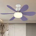 thumbnail image 3 of Lámpara de ventilador LED con base E26/E27, luz de ventilador de techo de 30W, 86V-265V para sala de estar y cocina, 3 of 9