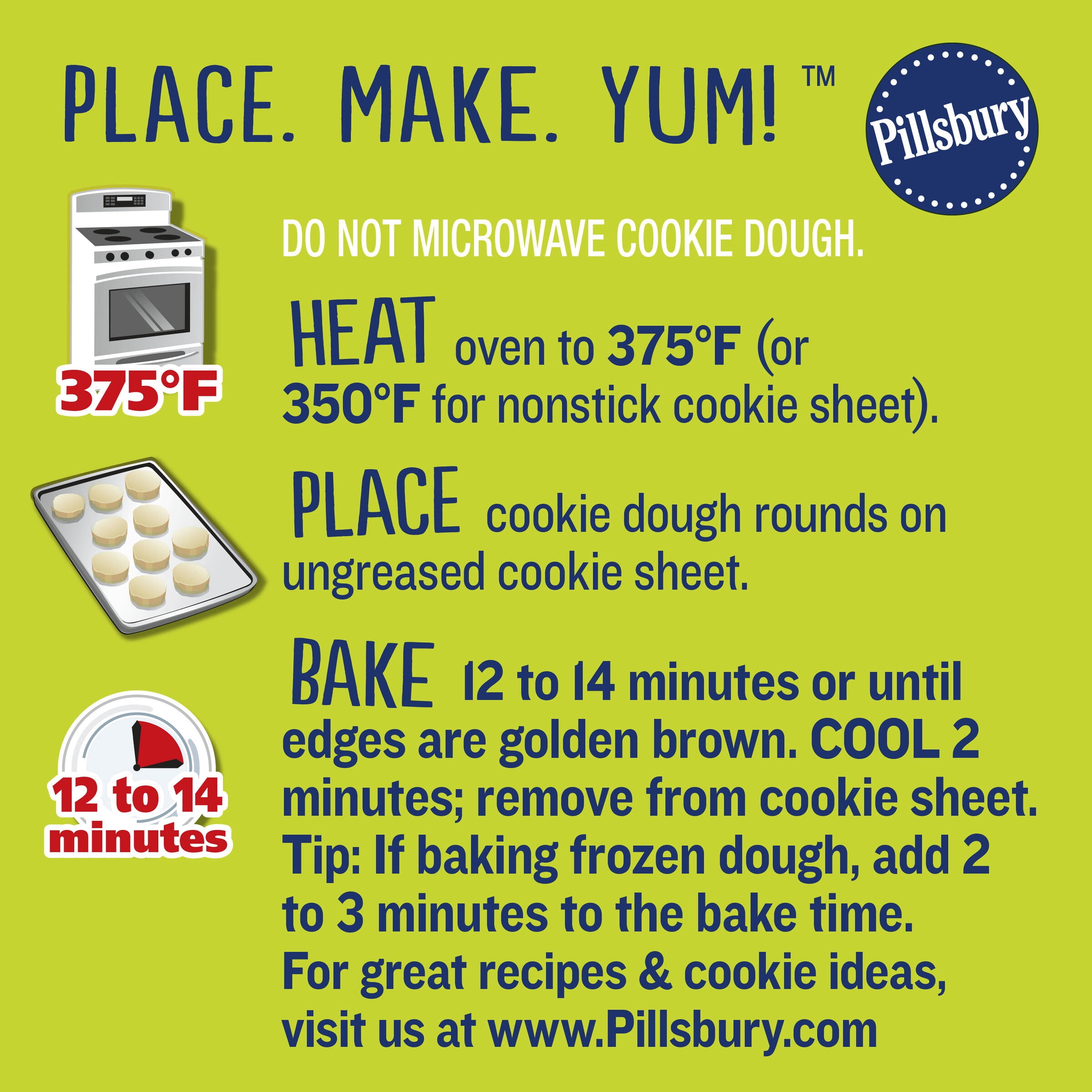 Pillsbury Ready To Bake Dino Cutout Sugar Cookie Dough, 10 Cookies, 7.2 oz.