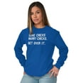 thumbnail image 5 of Some Chicks Marry LGBTQ Lesbian Pride Women's Long Sleeve T Shirt Brisco Brands S, 5 of 6