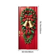 thumbnail image 2 of Christmas Front Door Backdrop Decorations Multicolor with Xmas Snowman and Bells for Home Indoor Outdoor Winter Holiday Party Decor, 2 of 4