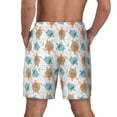 thumbnail image 4 of Goofa Sea Turtle Printed Men's Swim Trunks Board Shorts Quick Dry Mens Swimming Trunks with Compression Liner,Breathable Fit Hawaii Beach Shorts-Medium, 4 of 9