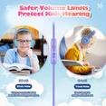 thumbnail image 5 of Mpow Kids USB-C Wired Headphones with Microphone, 85/94dB Volume Limited, LED Light, Foldable Over-Ear Design for School & Tablet, 5 of 8