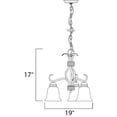 thumbnail image 2 of 10122FTSN Maxim Lighting Basix-3 Light Chandelier in Contemporary style-19 Inches wide by 18.25 inches high     -Traditional Installation, 2 of 2