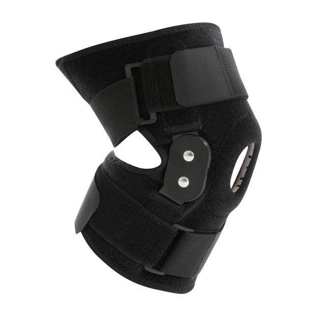 1 rodillera de soporte para reducir la presión de neopreno para deportes al aire libre (negro)