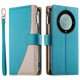 thumbnail image 1 of Funda cartera GANGXUN para Honor Magic 5 Lite , cuero PU con tarjetero, cremallera, correa de mano, soporte y protección 1410°, 1 of 6
