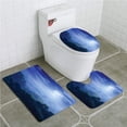 thumbnail image 1 of Alfombra de baño ABPHQTO Casa de fantasía La luz de la luna 3 piezas 18x30 18x14 18x14,7 pulgadas, 1 of 2