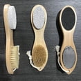 thumbnail image 4 of Foot File Callus Remover-multi Purpose 4 In 1 Feet Pedicure Kit With Foot Care Bristle Brush,pumice Stone,foot Rasp,sand Paper, 4 of 5