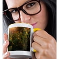 thumbnail image 2 of Wildflowers At Sunset, 15oz Two-Tone Yellow Mug, 2 of 7