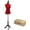 Red, variant on Bonnlo Female Dress Form Pinnable Mannequin Body Torso with Wooden Tripod Base Stand (Black, 2-4)
