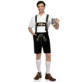 thumbnail image 4 of Leg Avenue Men's Bavarian Lederhosen Halloween Costume, Black, Small, 4 of 5