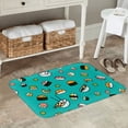 thumbnail image 7 of Gukieu Sushi Print Dust-proof Floor Mats, Water-absorbent and Non-slip Flannel Door Mats 16x24in, Home Decoration Suitable for Kitchen, Bathroom, Garage, 7 of 7