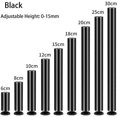 thumbnail image 2 of 4pcs Furniture Legs thickened adjustable Stainless Steel cylindrical metal Table Legs sofa Leg, 2 of 5