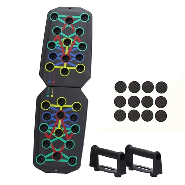 Tabla de Flexiones Plegable Portátil, Tapete Antideslizante Multifuncional con Asa, Ejercicio de Fitness para el Pecho en Casa.