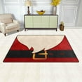 thumbnail image 2 of GZHJMY Christmas Santa Clause's Belt Non Slip Area Rug for Living Dinning Room Bedroom Kitchen, 3' x 5'(39 x 60 Inches), Christmas Nursery Rug Floor Carpet Yoga Mat, 2 of 6