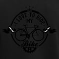 thumbnail image 3 of CafePress - I Love To Ride My Bike Long Sleeve Dark T Shirt - Long Sleeve Dark T-Shirt, 3 of 4