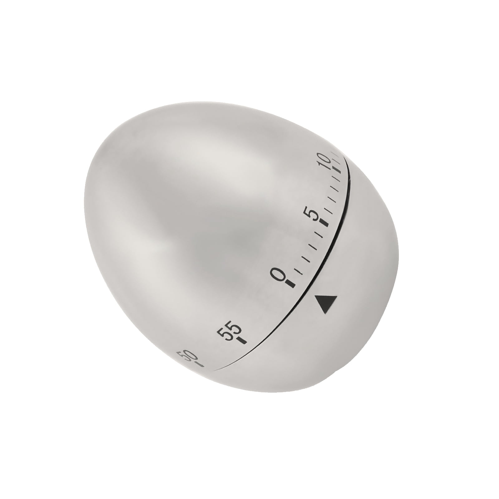 Unique Bargains Stainless Steel Egg Shaped Home Kitchen Cooking Alarm Timer 60 Minutes
