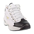 thumbnail image 2 of Reebok Question Mid "Black Toe" Men's Shoes White-Black-Gold Met ef7599, 2 of 6