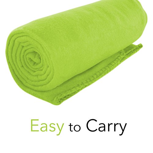 Imperial Home Cozy 50 X 60 Fleece Throw Blanket -Lime Green