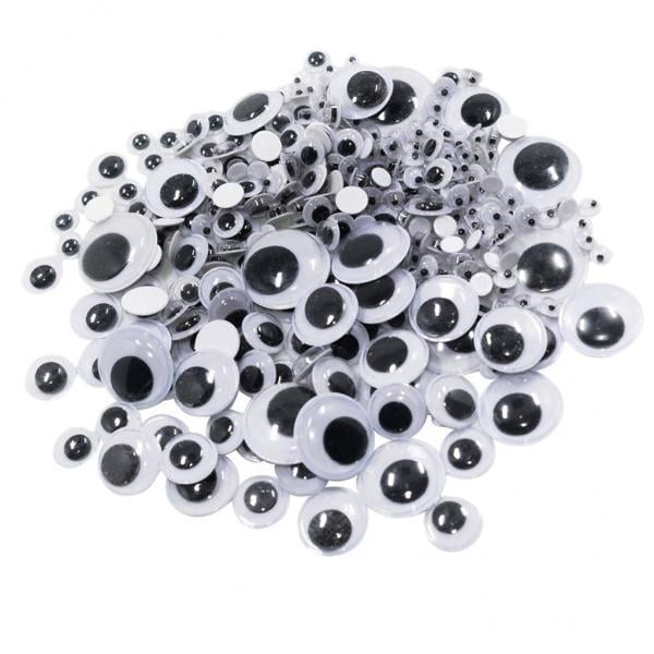 2x Paquete de 700 negros mixtos con accesori juguete para manualidades de álbum de recortes autoadhesivos, 4-10 mm BLESIY Manualidades para hacer tarjetas Wiggle Eyes