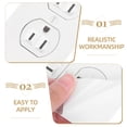 thumbnail image 4 of 20 piezas pegatinas de toma de corriente simuladas, bromas, cubiertas de enchufes eléctricos blancos, calcomanías divertidas para bromas en el hogar y la Oficina, 4 of 5