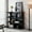 Black, variant on 36in 4-Tier 2 in 1 Book Shelf & Coffee Table Minimalist Open Bookcase for Living Room Bedroom Dining Room Study Entryway, Creative Furniture Floor Bookshelf