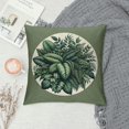thumbnail image 2 of JRXY  Leaf Pillow Cover Vintage Tropical Palm Tree Fern Banana Leaves Botanical Plant Throw Pillow Case Square Cushion Decorative Cover for Sofa Bed Green White, 2 of 5