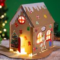 thumbnail image 2 of FELTECHELECTR 2 juegos de galletas navideñas, casa luminosa, juguete educativo, material de bricolaje, 2 of 7