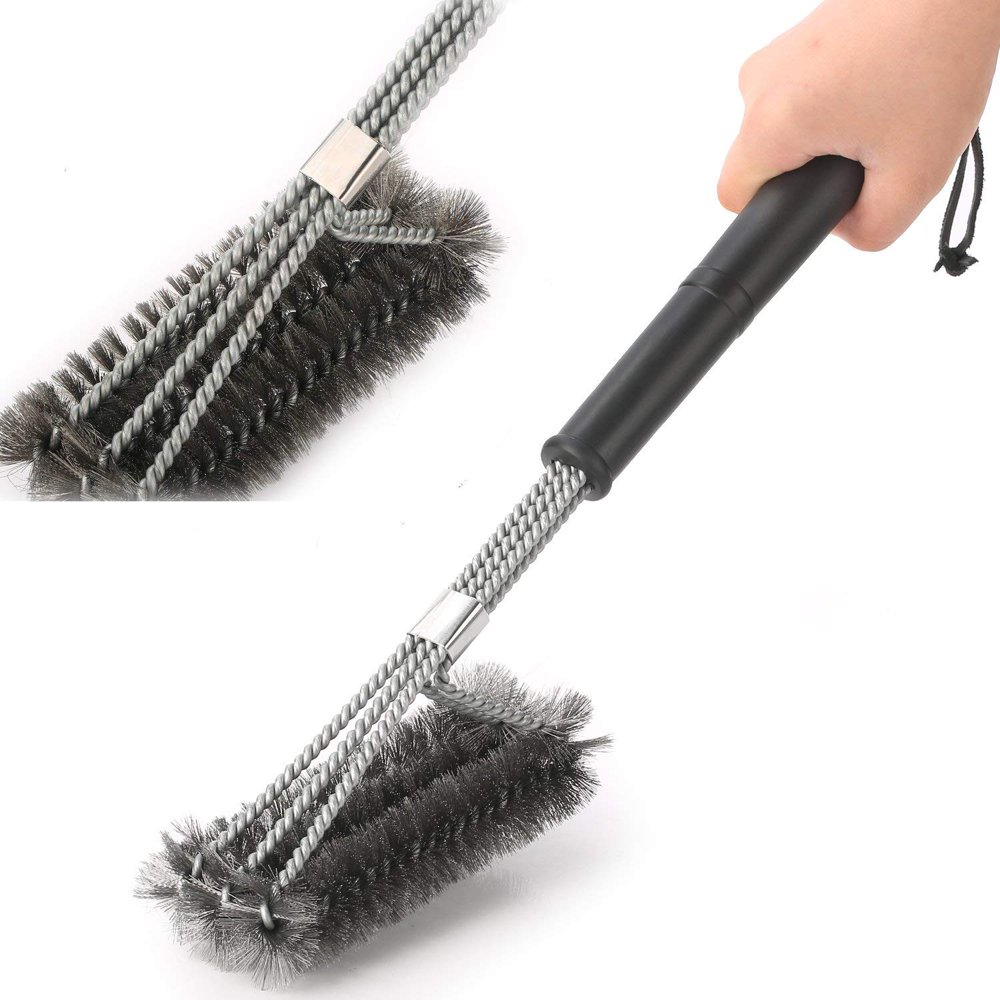 BBQ Grill Brush 18 inch Durable and Effective Bristles 360° Clean