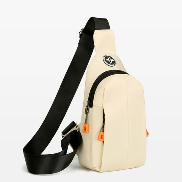 Simple Fashion Crossbody Messenger Bag, Women Men Shoulder Purse, Adjustable Strap, Portable Foldable, Cotton Material, for Office Use
