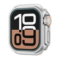 thumbnail image 3 of Dwitch for Apple Watch Series 10 46mm Metal Case, Rugged Protective Bumper,Turn iWatch into Ultra Look,with Back Cover, Upgrade Conversion Kit Stylish Protector for iWatch Series 10 46mm,Mattesilver, 3 of 4