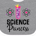 thumbnail image 4 of Inktastic Science Princess Girls Scientist Girls Baby Bib, 4 of 4