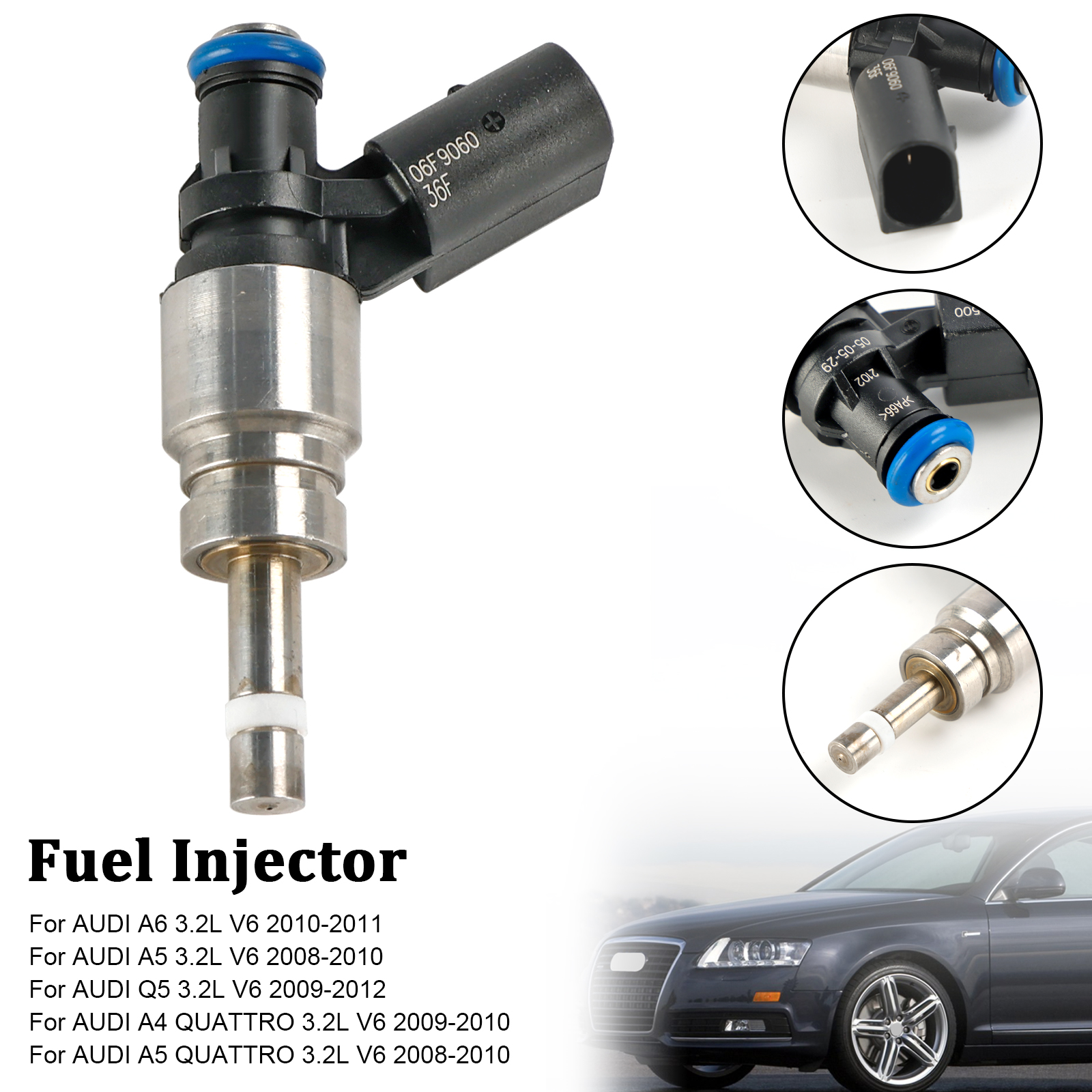 Hitachi Fuel Injector FIJ0035 For Audi A4 A5 Quattro A6 Q5 3.2L V6
