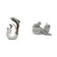 thumbnail image 1 of Escultura de delfín de cerámica, estatua de delfín, estatua de gato, decoración abstracta, figura de animal de resina, adorno de escritorio adecuado p, 1 of 8