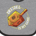 thumbnail image 4 of Inktastic Hanukkah Dreidel Game Boys or Girls Baby Bib, 4 of 4
