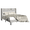 Light Gray, variant on Frostbloom Full Size Velvet Bed Frame with USB & Type-C Charging Ports – Platform Design, Black