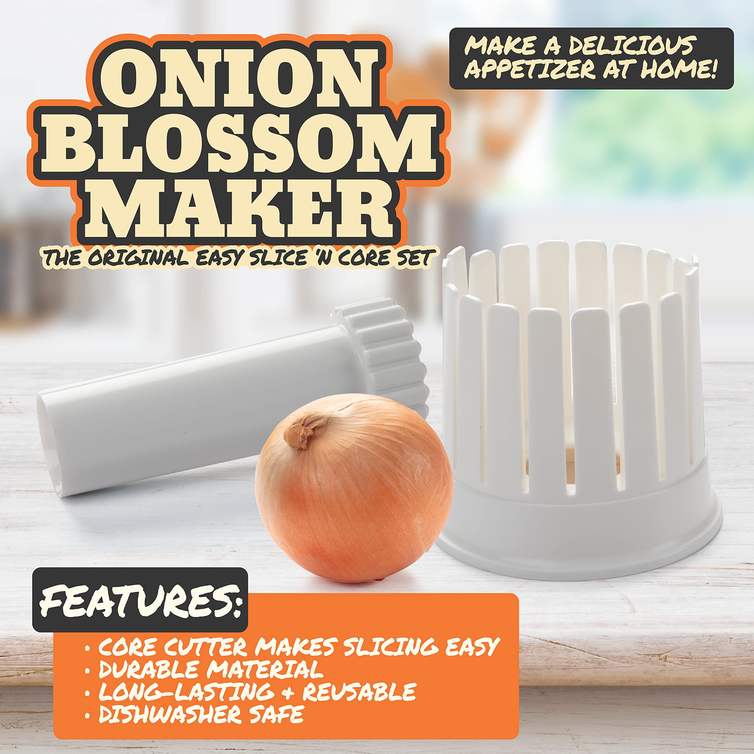 FLOWERING ONION CUTTER, Onion Flower, Appetizers, Blooming Onion