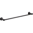 thumbnail image 1 of Moen YB0524BL Colinet Traditional 24-Inch Single Towel Bar, Matte Black, 1 of 5