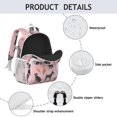 thumbnail image 4 of Schnauzer Dogs and Flowers Backpack for School,Cute School Bag,Schoolbag with Adjustable Shoulder Straps & Padded Back,15"x11.42"x5.5", 4 of 6