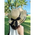 thumbnail image 5 of SikaFu Grass Hat Women's Summer Beach Hat, Beach Hat, Beach Sun Protection, Fresh Korean Version, Face Covering, Travel Versatile, Sun Hat, Sun Hat, 5 of 9