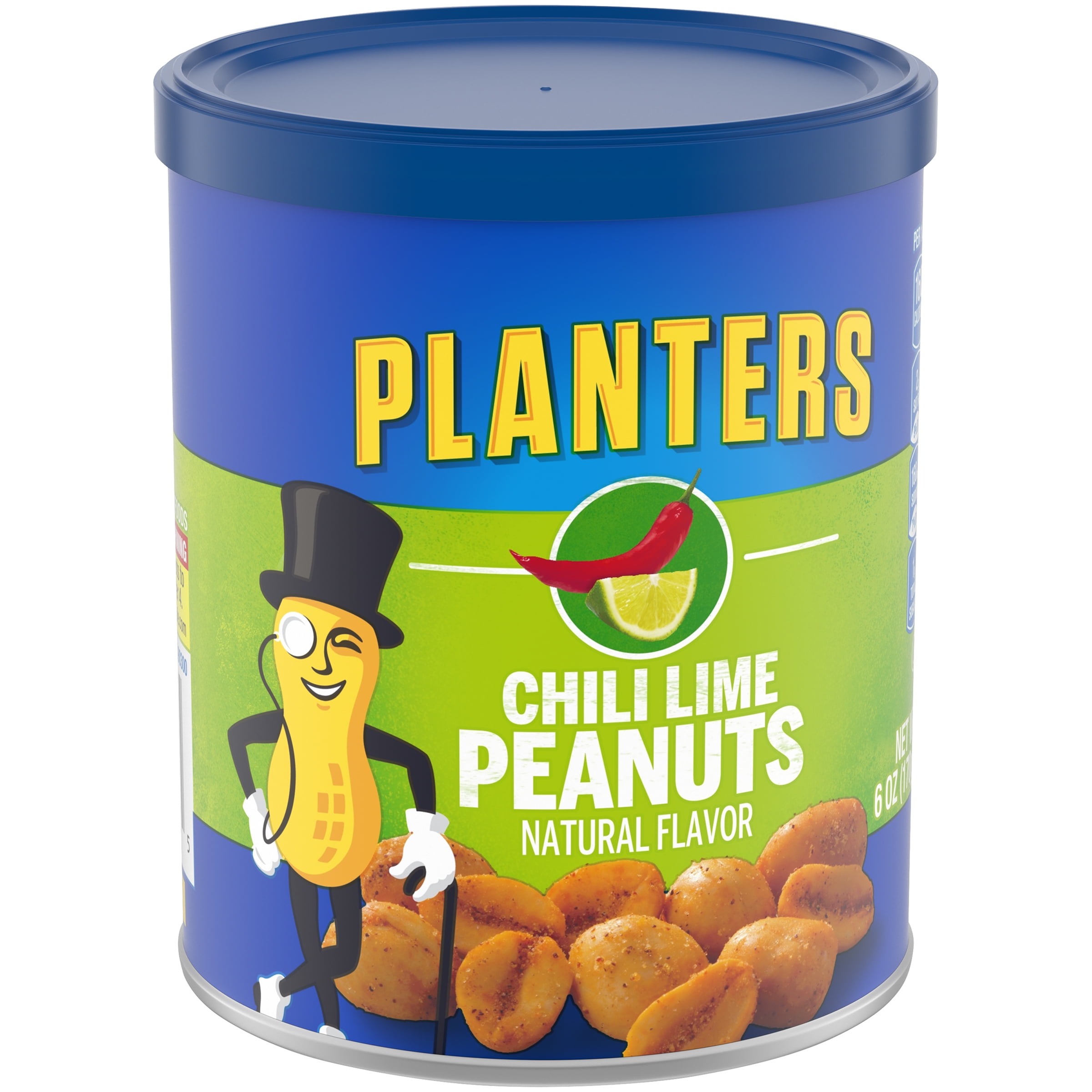 Planters Chili Lime Peanuts, 6 oz Can
