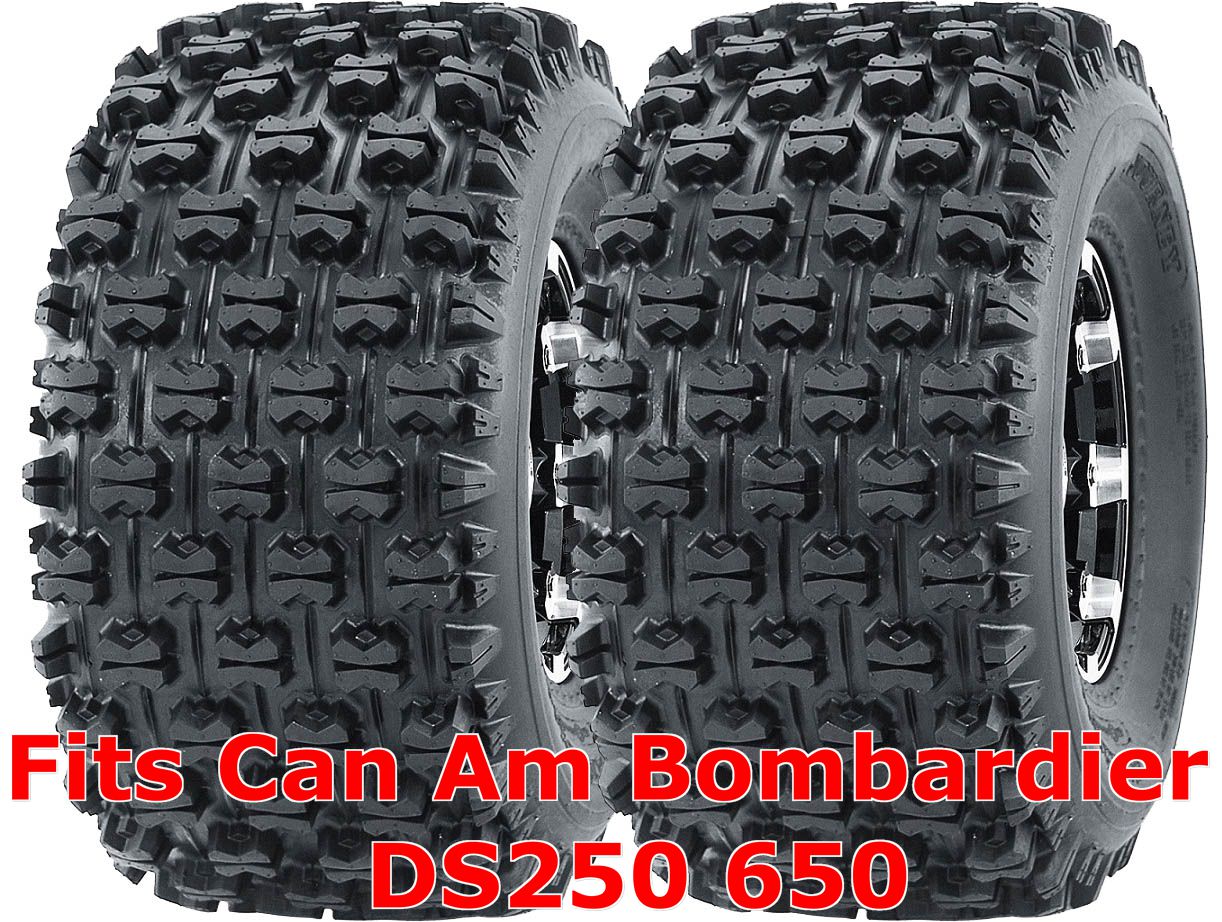 20x11-9 20x11x9 ATV Rear Tire Set Can Am Bombardier DS250 650 GNCC Racing