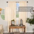 thumbnail image 3 of VHC Brands Farmhouse Tan Antique White Buffalo Check Cotton Annie Curtains Rod Pocket Tie Back(s) Panel Pair, 3 of 7