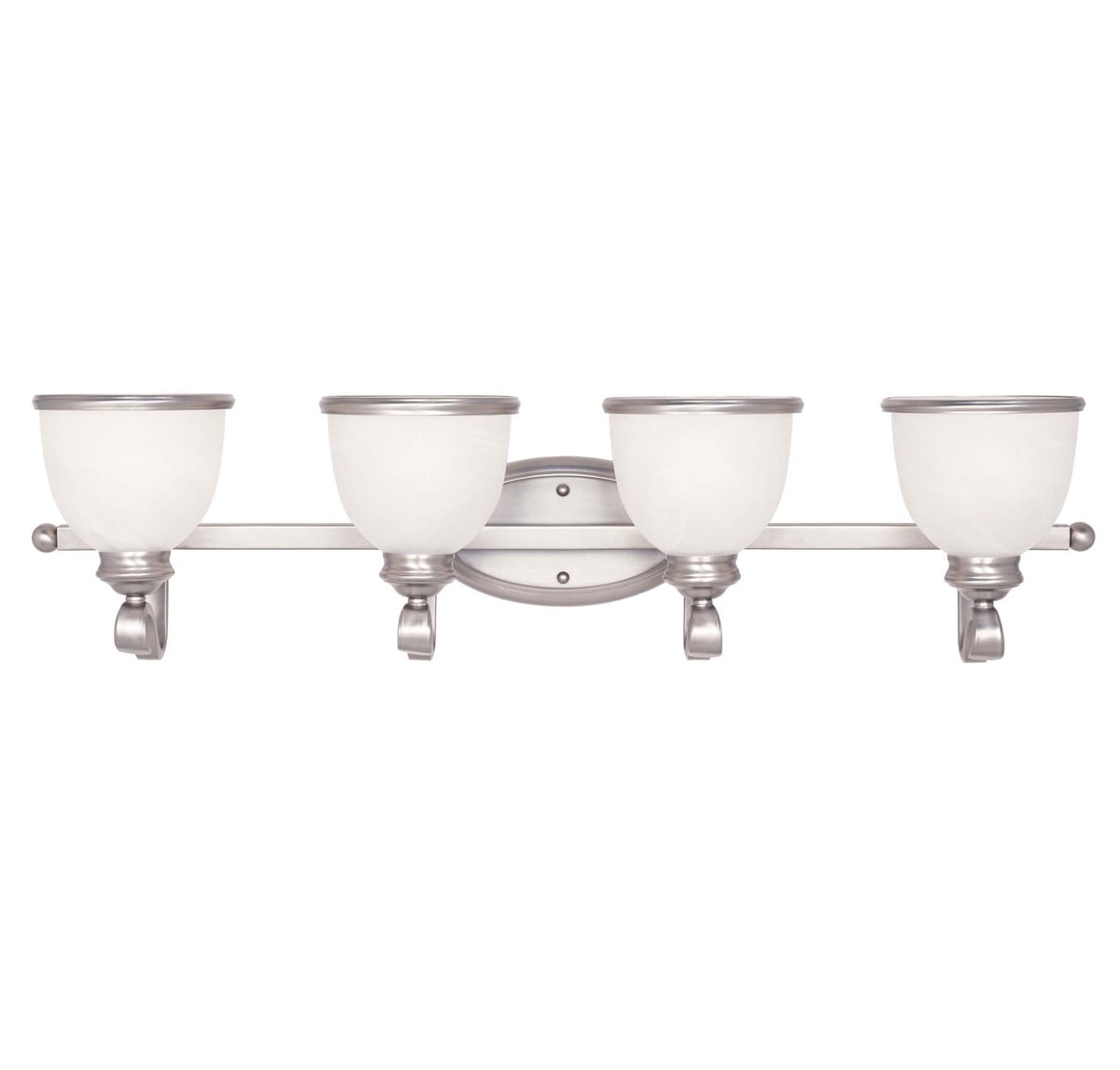 Bathroom Vanity 4 Light With Pewter Finish Incandescent Bulbs 34 inch