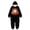Black-6, variant on LRen Unisex Kids Skeleton Halloween Jumpsuit Long Sleeve Hooded Romper With Pockets Fuzzy Fleece Fall Winter Warm One Piece Playsuit Outfit
