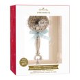 thumbnail image 2 of Hallmark Christmas Ornament (Baby's First Christmas Silver Baby Rattle With Blue Ribbon 2024 Premium Metal), 2 of 6