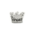 thumbnail image 2 of 925 Sterling Silver Reflections Kids Princess Crown Bead; for Adults and Teens; for Women and Men, 2 of 3