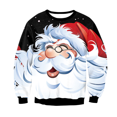 thumbnail image 3 of Suéter navideño unisex para hombre y mujer, suéter navideño feo con estampado 3D, patrón divertido de monstruo para vacaciones, ropa navideña para otoño e invierno, 3 of 5