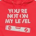thumbnail image 3 of Instant Message - Get On My Level - Men's Pullover Hooded Fleece Sweatshirt, 3 of 6