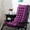Purple, variant on Thicken Patio Rocking Chair Cushion with 6 Ties, High Back Recliner Chair Lounger Cushion, Relaxs Chair Pad, Sun Lounger Chair Cushions